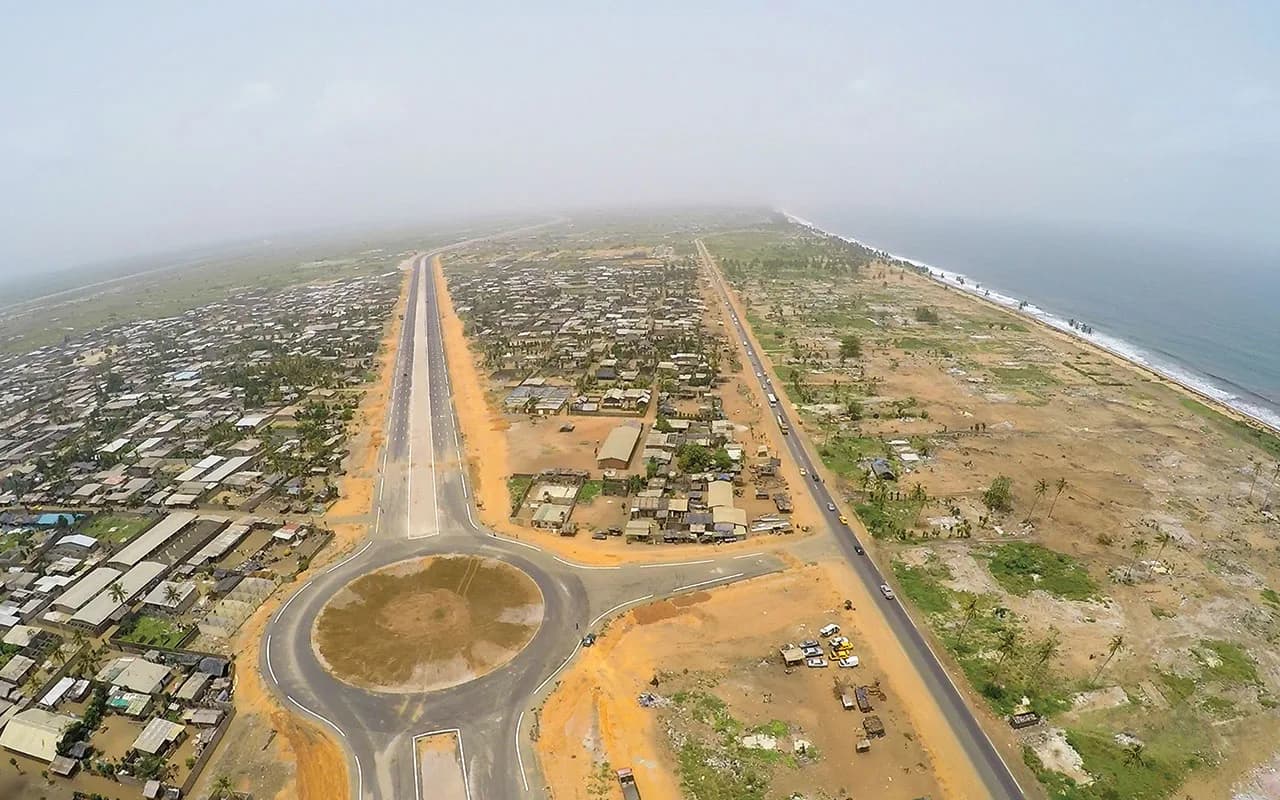Vue 1 du projet Terrain de 423 m² avec ACD à Sirima I, Grand-Bassam situé à Lotissement Sirima I, nord de Modeste, Grand-Bassam