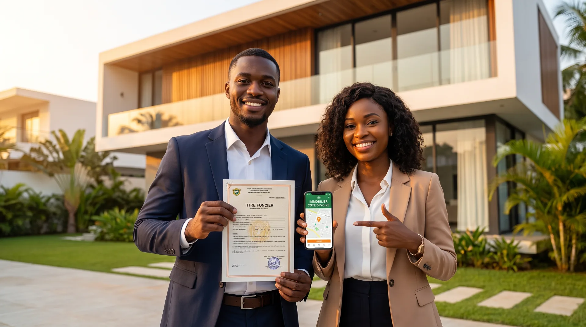 Graphique Capital Foncier comparant propriétaires et locataires en Côte d'Ivoire par milieu urbain et rural — source annuaire MCLU 2018-2023